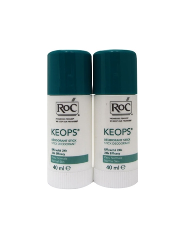 Roc Pack Keops Desodorizante Stick Transpiração Suave 2x40ml