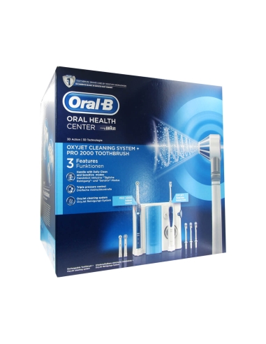 Oral B Centro Dental Oxyjet Irrigador + Escova Electrica Pro 2000