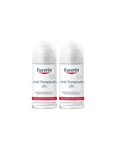 Eucerin Anti-Transpirante 48H Roll On 50mlx2