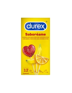 Durex Saboréame Sabor a Frutas Preservativos 12 Unidades 2