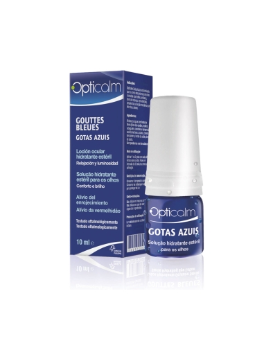 Opticalm Gotas Azuis Solução Hidratante Estéril para os Olhos 10ml