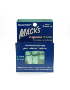 Macks Tampões Auriculares Espuma Ruído 5 Pares 2