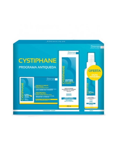 Cystiphane Programa Antiqueda Comprimidos + Champô + Loção