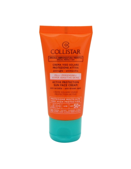 Collistar Special Perfect Tan Creme Solar Facial Proteção Ativa FPS50+ 50ml
