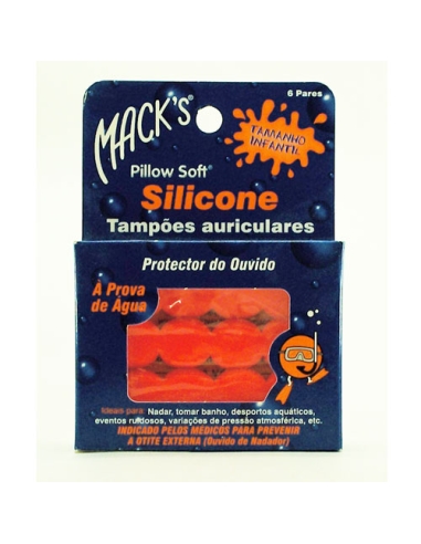 Macks Protector de Ouvido Silicone Infantil x12