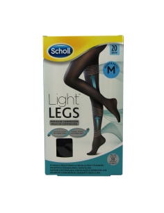 Scholl Light Legs Meias de Compressão 20Den Preto Medium