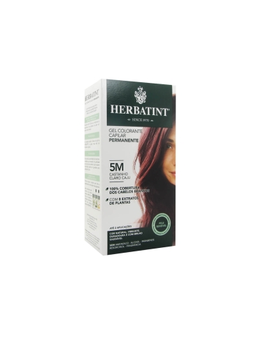 Herbatint Gel Colorante Capilar Permanente 5M Castanho Claro Caju 150ml