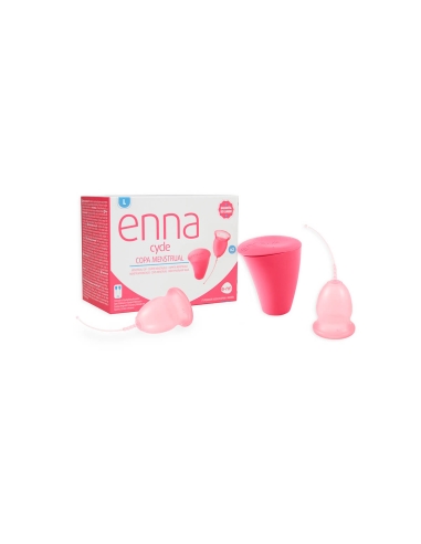Enna Cycle Copo Menstrual  Tamanho L 2 Unidades + Caixa Esterilizadora