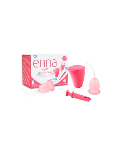 Enna Cycle Copo Menstrual Tamanho M 2 Unidades+ Caixa Esterilizadora+ Aplicador