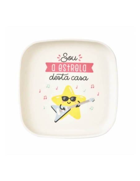 Saro Set 5 Peças em Bambú Natural Estrelinha