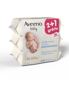 Aveeno Baby Pack Daily Care Toalhitas 3x 72 Unidades