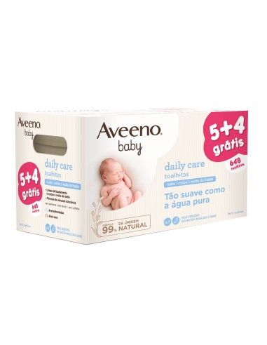 Aveeno Baby Pack Daily Care Toalhitas 9x 72 Unidades