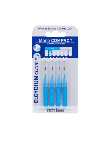 Elgydium Clinic Mono Compact Azul (ISO 1 0,8mm) Escovilhões