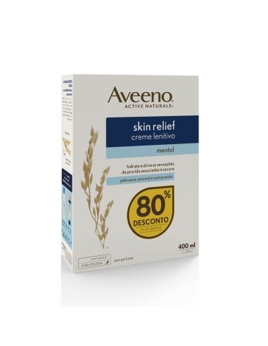 Aveeno Duo Skin Relief Creme Lenitivo Mentol 200ml