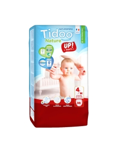 Tidoo Fraldas Treino 4M (8-15Kg) 38 unidades