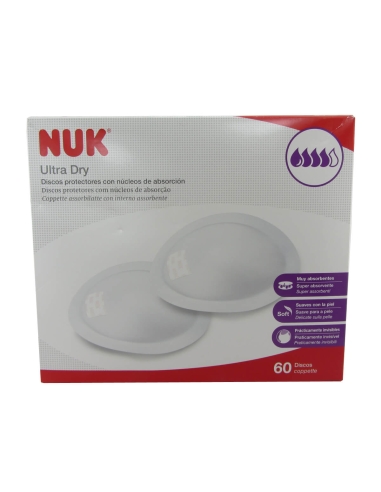 Nuk Ultra Dry Discos Absorventes 60 unidades