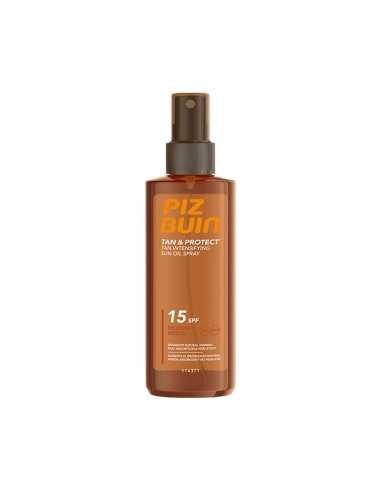 Piz Buin Tan and Protect Óleo Solar em Spray Intensificador do Bronzeado SPF15 150ml