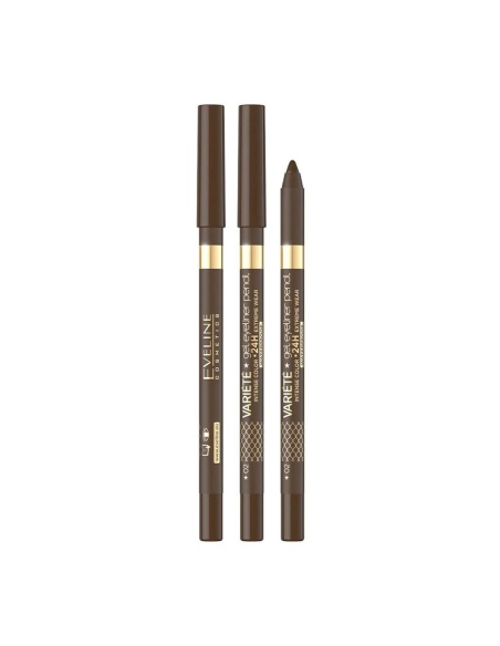 Eveline Cosmetics Variete Gel Eyeliner Pencil Waterproof 02 Brown