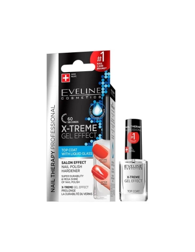Eveline Cosmetics Nail Therapy X-Treme Gel Effect Top Coat 12ml