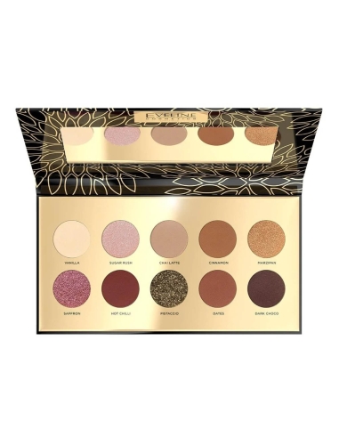 Eveline Cosmetics Eyeshadow Palette 10 Colors Spicy Cocoa