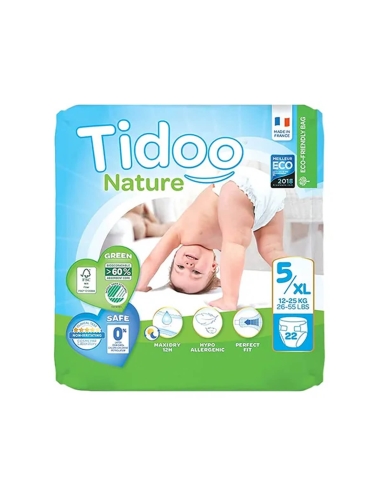 Tidoo Fraldas 5XL (12-25Kg) 22 unidades