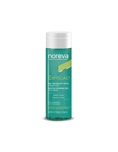 Noreva Exfoliac Gel Purificante de Limpeza 200ml