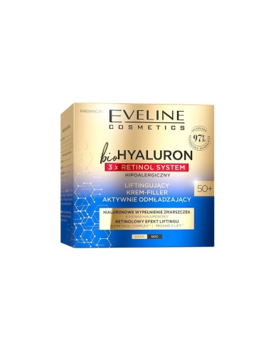 Eveline Cosmetics bioHyaluron 3xRetinol System Cream 50+ 50ml