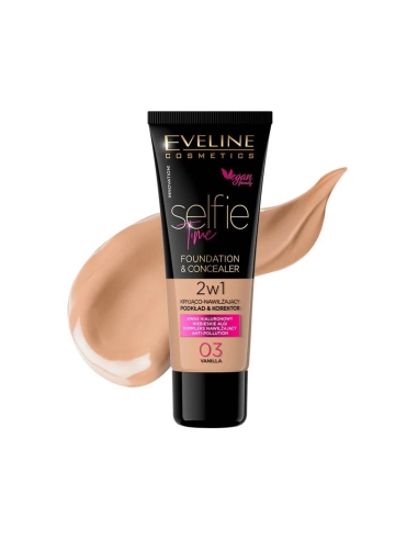 Eveline Cosmetics Selfie Time Foundation and Concealer 2in1 03 Vanilla 30ml