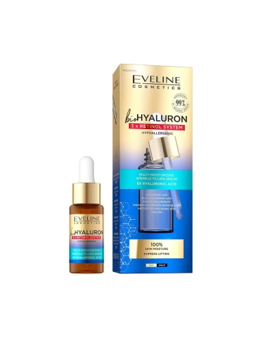 Eveline Cosmetics bioHyaluron 3xRetinol System Multi Moisturizing Serum 18ml