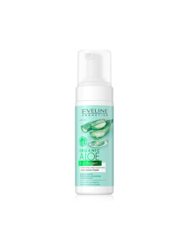 Eveline Cosmetics Organic Aloe and Collagen Face Wash Foam 150ml