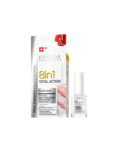 Eveline Cosmetics Nail Therapy Conditioner 8in1 Silver Shine 12ml