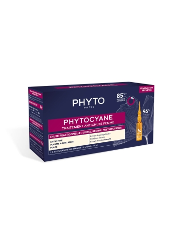 Phyto Phytocyane Cuidado Queda Reacional Mulher 12x5ml