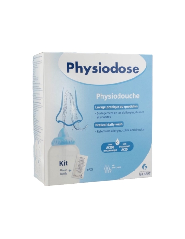Physiodose Physiodouche Kit de Irrigação e Lavagem Nasal