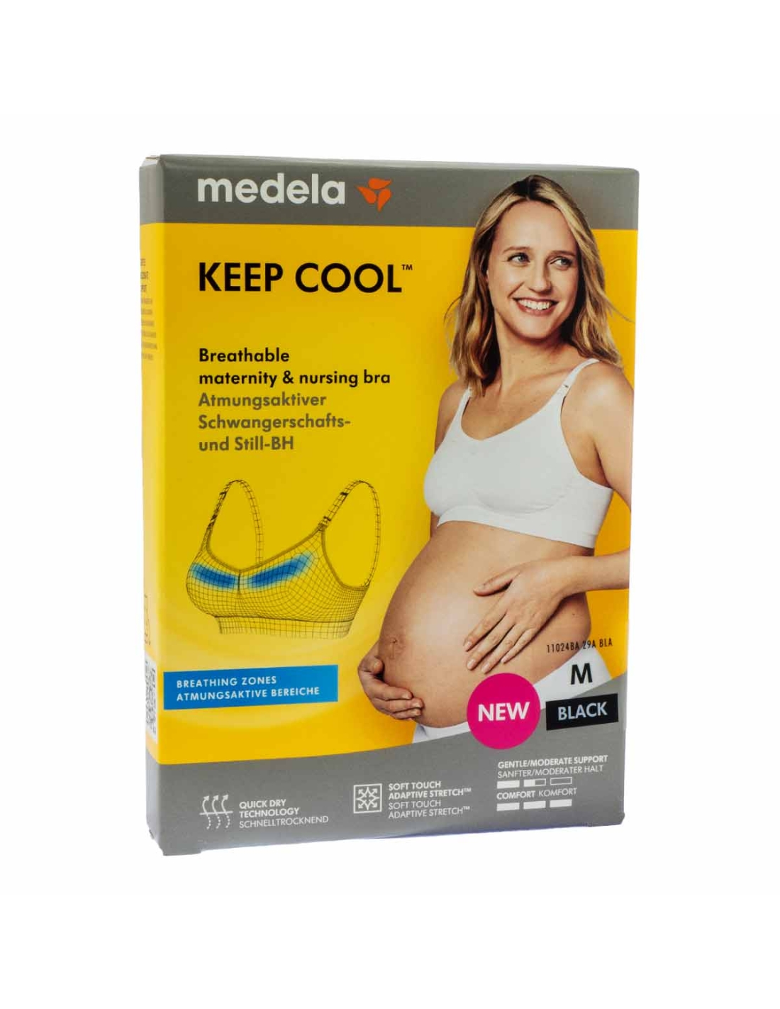 Medela Soutien Keep Cool de Maternidade e Amamentação Respirável M Preto