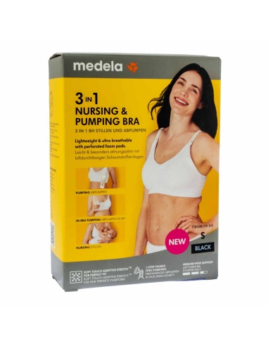 Medela 3 in 1 Nursing and Pumping Bra Preto S