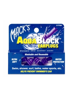 Macks Tampões Aquablock Silicone Suave 2Pares 2