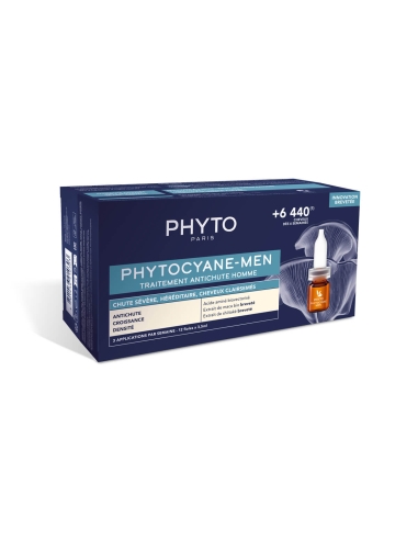 Phyto Phytocyane Cuidado Antiqueda Homem 12x3,5ml