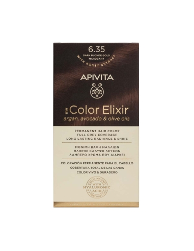 Apivita My Color Elixir 6.35 Louro Escuro Dourado Acajou