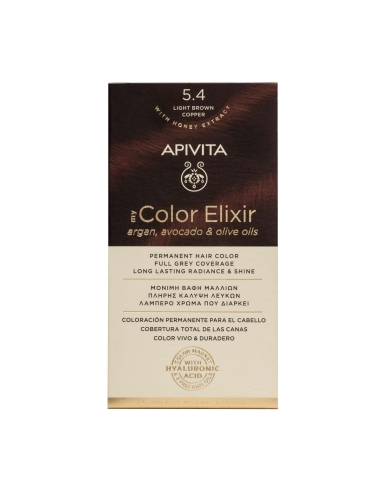 Apivita My Color Elixir 5.4 Castanho Claro Acobreado