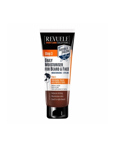 Revuele Men Care Solutions Daily Moisturiser For Beard and Face 80ml