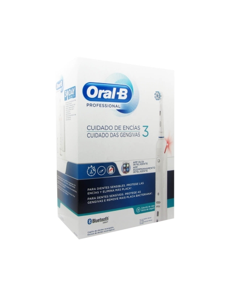 Oral B Pro 3 Cuidado das Gengivas Escova Electrica+Bolsa de Viagem