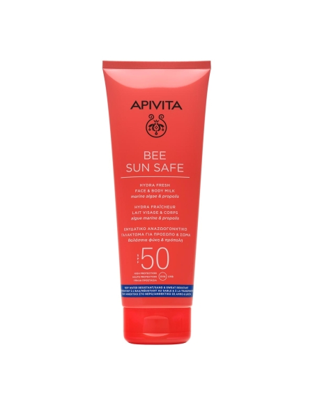 Apivita Bee Sun Safe Leite de Rosto e Corpo Hidra Refrescante SPF50 200ml