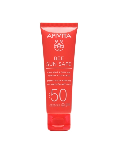 Apivita Bee Sun Safe Creme Defesa Antimanchas e Antienvelhecimento SPF50 50ml