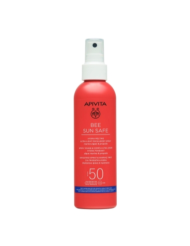 Apivita Bee Sun Safe Spray Hidra Ultraligeiro Rosto e Corpo SPF50 200ml
