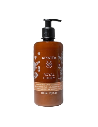 Apivita Royal Honey Gel de Banho com Óleos Essenciais Ecopack 500ml