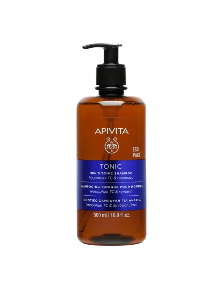 Apivita Tonic Champô Tonificante Homem Ecopack 500ml