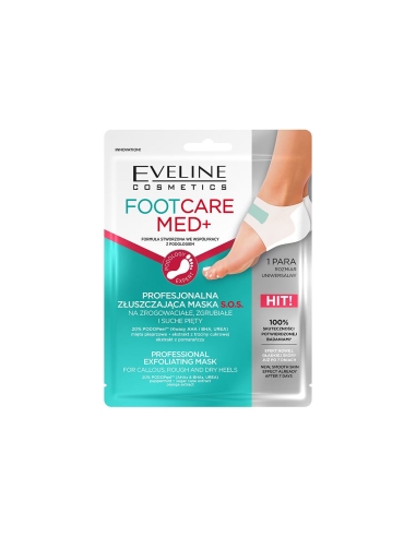 Eveline Cosmetics Foot Care Med Máscara Esfoliante Profissional