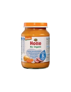 Holle Bio Boião Cenoura Batata e Carne de Vaca 5M 190g