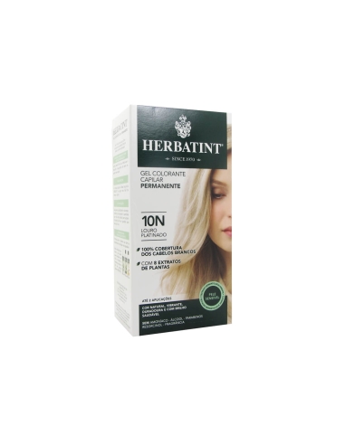 Herbatint Gel Colorante Capilar Permanente 10N Louro Platinado 150ml