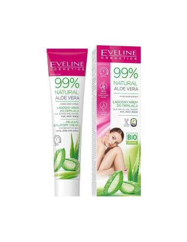 Eveline Cosmetics 99% Natural Aloe Vera Depilatory Cream 125ml